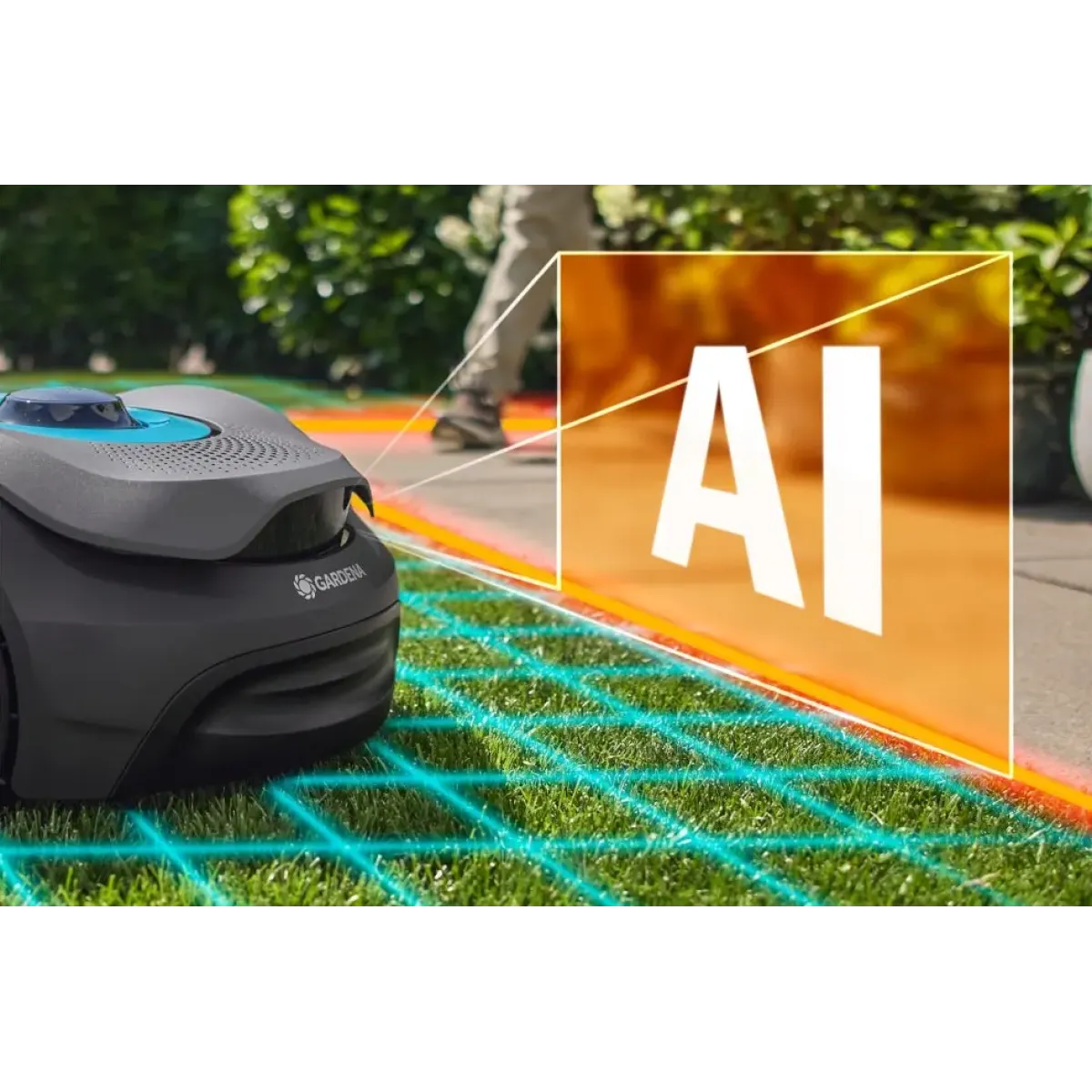 Интелигентната косачка робот Gardena smart SILENO sense 600 кв/м