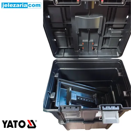 Куфар за инструменти с колела YATO, 2 секции, 495 x 350 x 710 мм