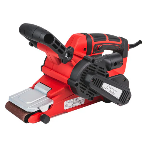 Лентов шлайф Raider RD-BS12, 900W, 75х533mm, регулиране на оборотите, стяги 