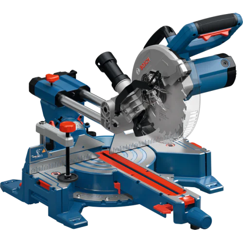 Изтеглящ циркуляр с герунг за рязане под ъгъл Bosch GCM305-216S, диск Ø216мм