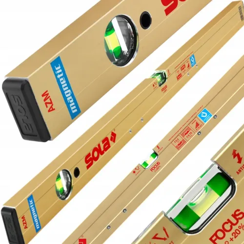 Нивелир  алуминиев с магнит 600 мм, 0.5 мм/м, AZM 60 - Sola