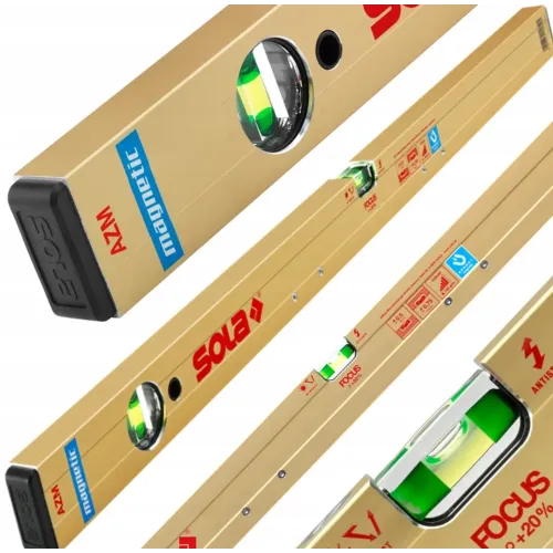 Нивелир  алуминиев с магнит 600 мм, 0.5 мм/м, AZM 60 - Sola