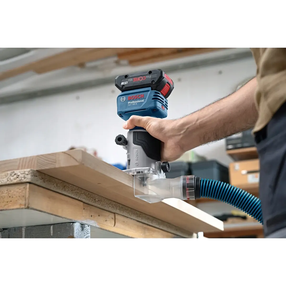 Оберфреза Bosch GLF 18V-8, цанга ¼, 6, 8 мм, 06016C6020 Оберфреза Bosch GLF 18V-8, цанга ¼, 6, 8 мм, 06016C6020