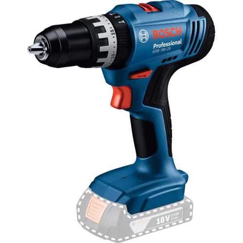 Акумулаторен ударен винтоверт Bosch GSB 18V-25, 2бр x 2.0Ah в куфар