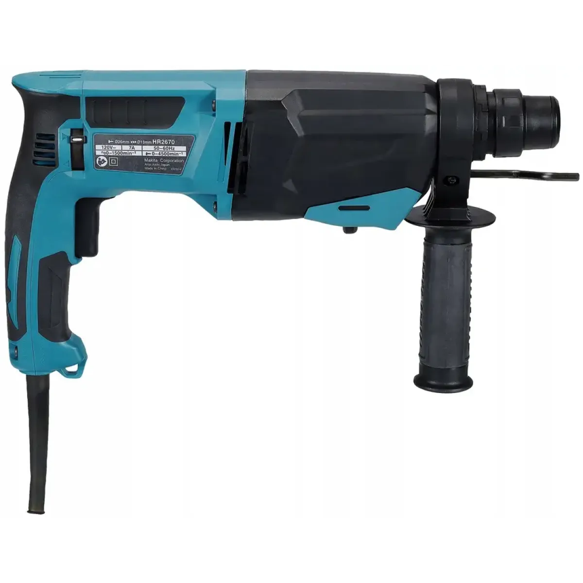 Перфоратор Makita HR2670, SDS-PLUS, 800 W, 3 J HR2670