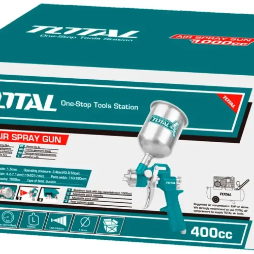 Пистолет за боядисване TOTAL, 400 ml