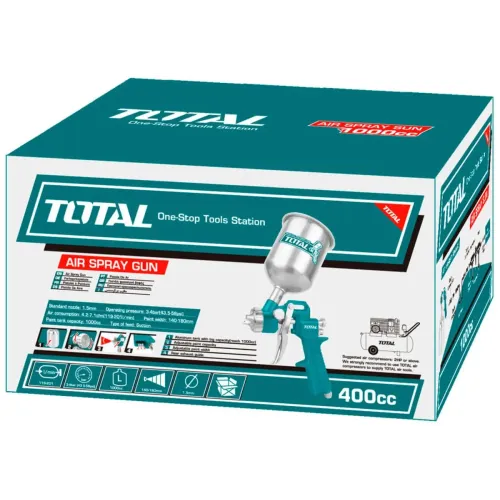 Пистолет за боядисване TOTAL, 400 ml