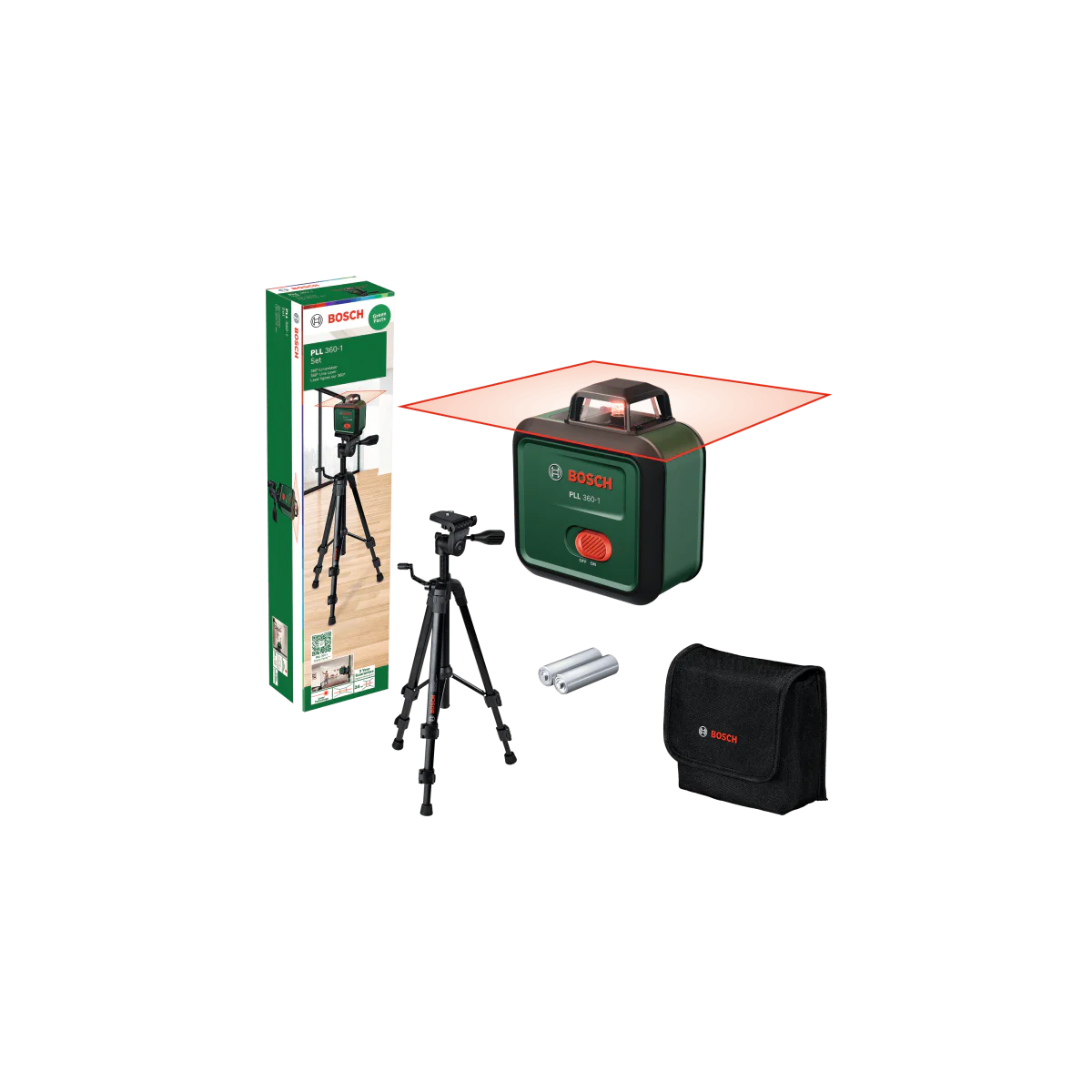 Линеен лазерен нивелир Bosch PLL 360-1 Set с статив 0603663L01