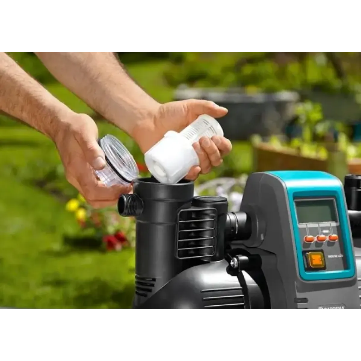 Помпа с електронен пресостат Gardena 5000/5Е LCD COMFORT 01759-20 Помпа с електронен пресостат Gardena 5000/5Е LCD COMFORT 01759-20
