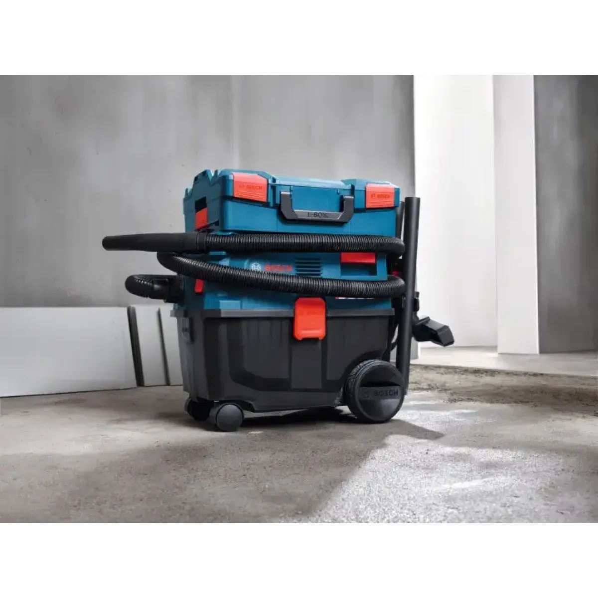 Прахосмукачка за мокро и сухо почистване Bosch PRO GAS 12-25 LS, 230 V, 1200 W, 65 л/сек, 25 л 06019S3100