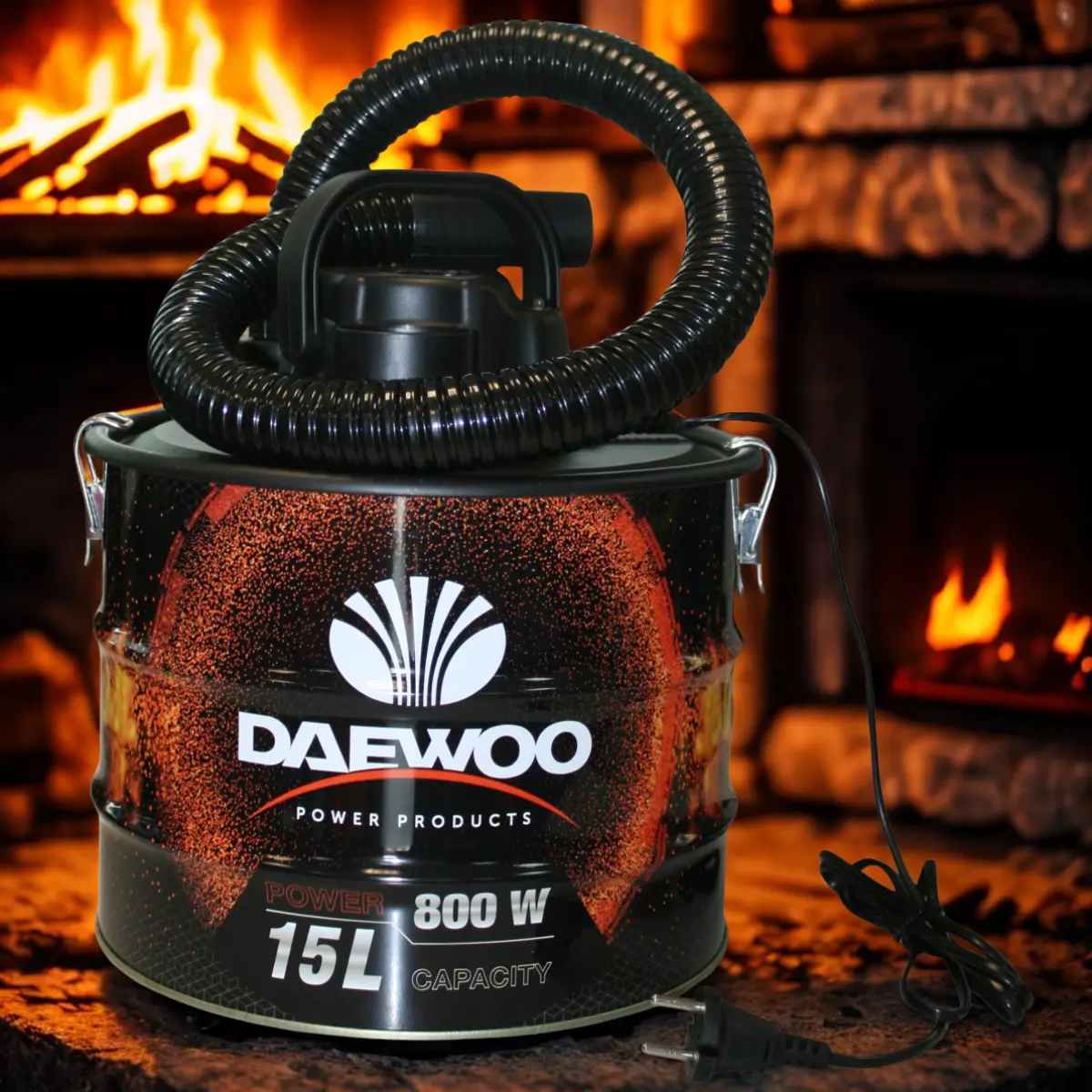 Прахосмукачка за пепел DAEWOO 800W, 15л DAAVC800-15L