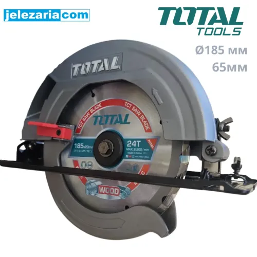Ръчен циркуляр TOTAL TS11418526, Ф 185 мм, 1400W 