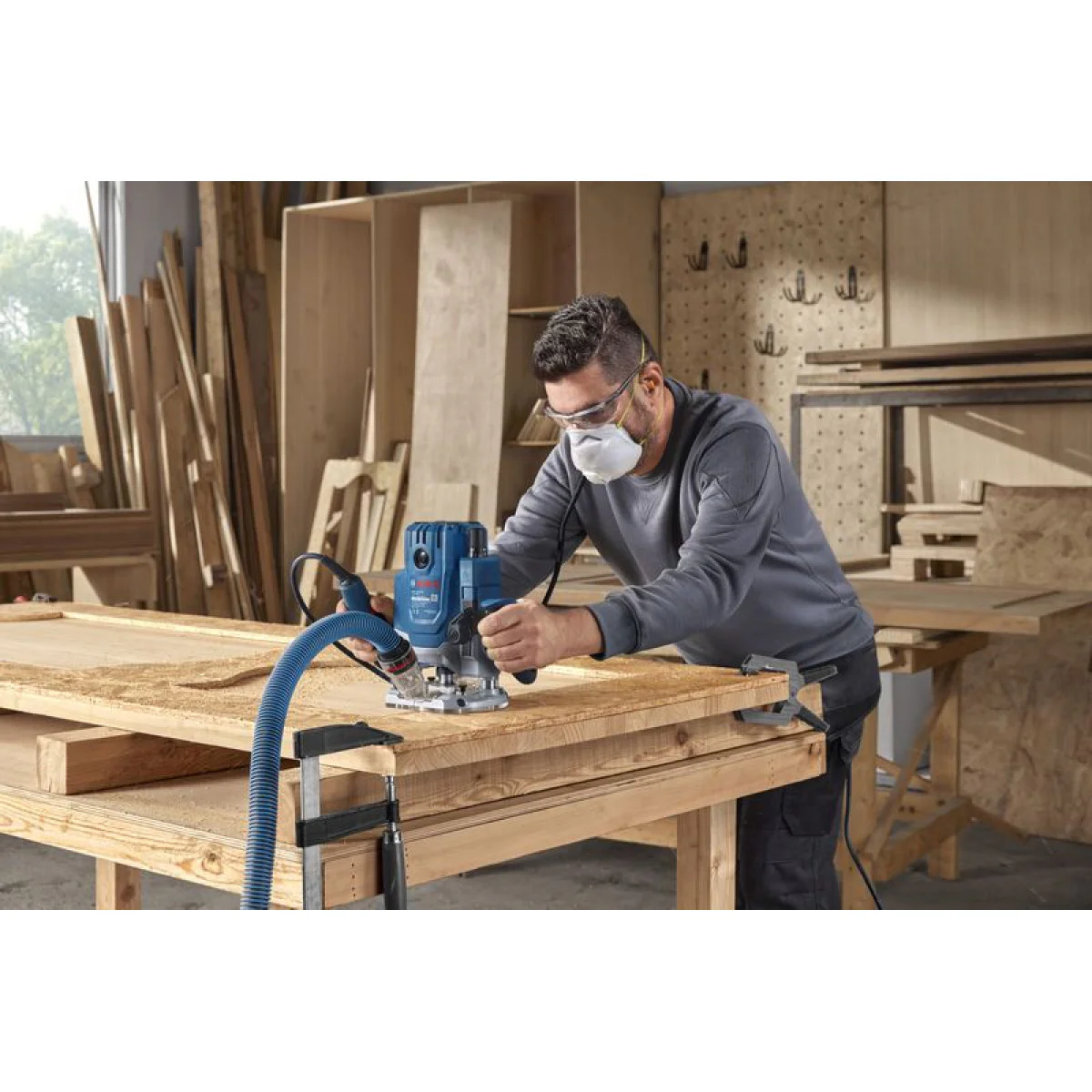 Електрическа оберфреза Bosch GOF 20-12, 2000W, в кутия 0601627220