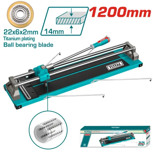 Ръчна машина за рязане на плочки TOTAL INDUSTRIAL, 14 x 1200 мм THT12001