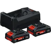 Bosch EXPERT комплект 2 x EXBA18V-40 + зарядно GAL 12V/18V-80