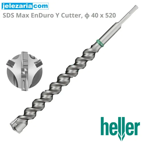 Свредло за бетон HELLER, SDS Max EnDuro Y Cutter, ф 40 х 520