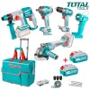 Комплект акумулаторни инструменти TOTAL INDUSTRIAL, 2 батерии x 20 V, 4 Ah