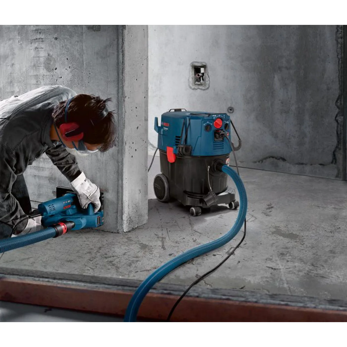 Прахосмукачка Bosch GAS 35 H AFC, клас H, 35л, автоматично почистване 06019C3600