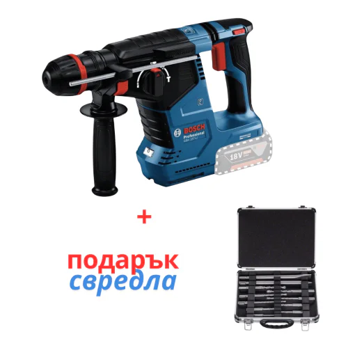Акумулаторен перфоратор Bosch GBH 187-LI 2,4 J, SDS plus цилиндричен, без батерия 