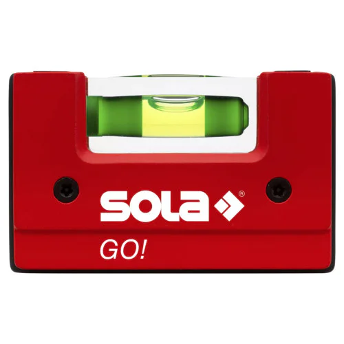 Нивелир  мини магнитен с клипс 75 мм, 0.75 мм/м, Go! magnetic - Sola Go! 