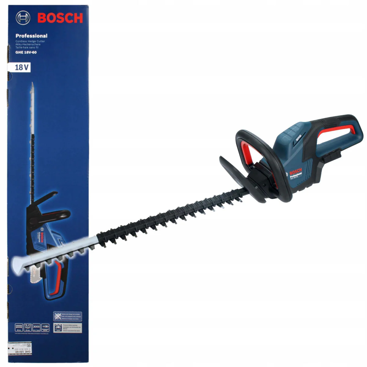 Акумулаторна ножица за жив плет GHE 18V-60 без батерия 06008C9000