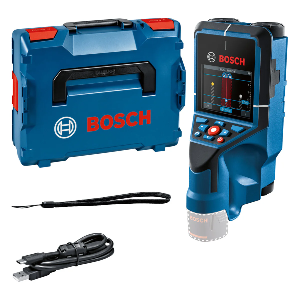 Детектор скенер за стени , Bosch D-tect 200 C, L-Boxx - соло 0601081608