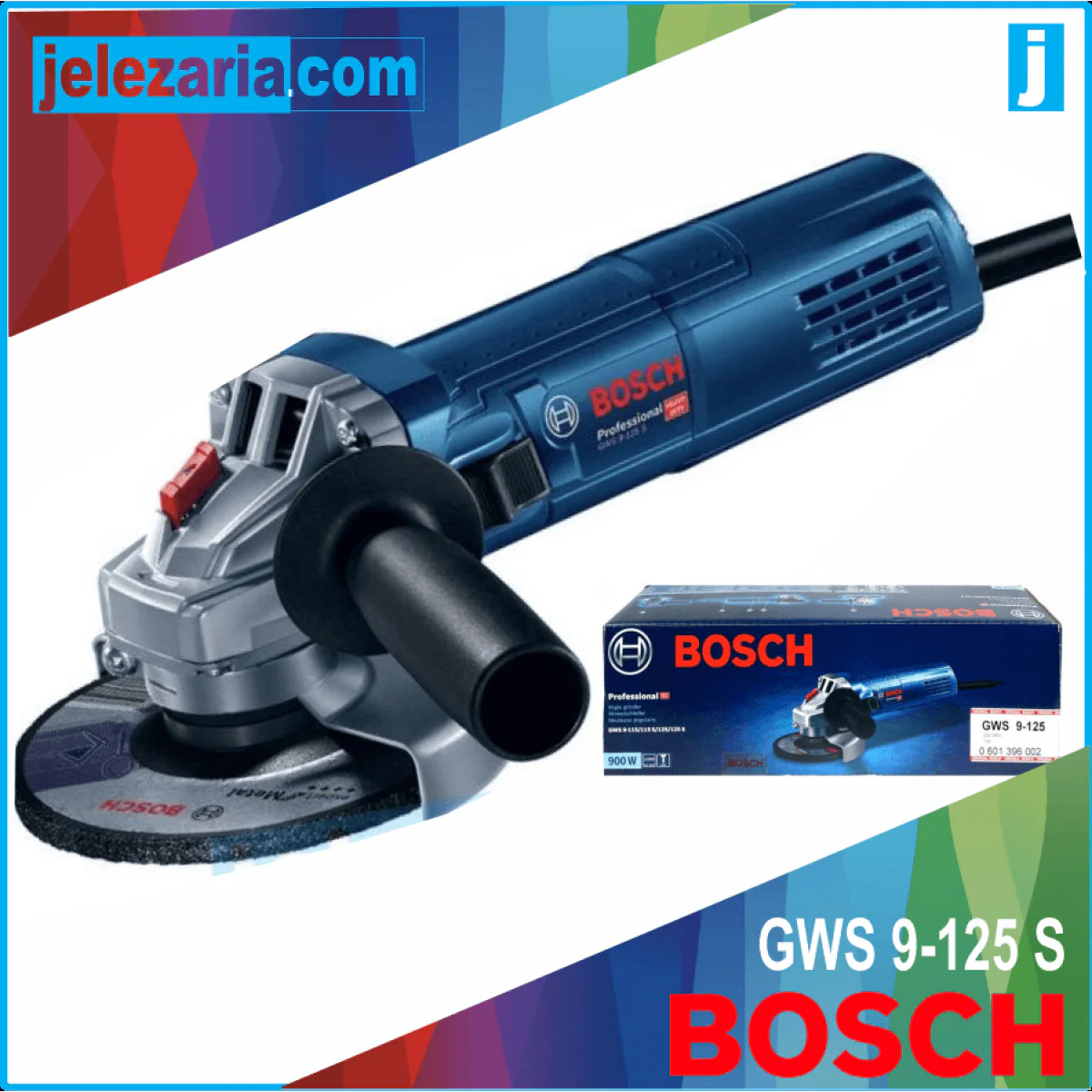 Ъглошлайф Bosch GWS 9-125 S 0601396102