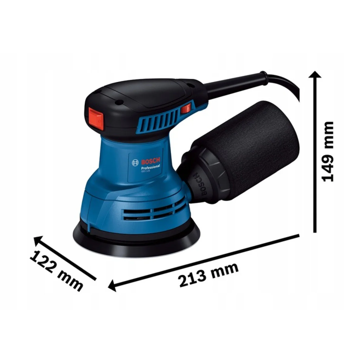 Eксцентършлайф Bosch GEX 125, 125 mm, 290 W 06013A8020 Eксцентършлайф Bosch GEX 125, 125 mm, 290 W 06013A8020