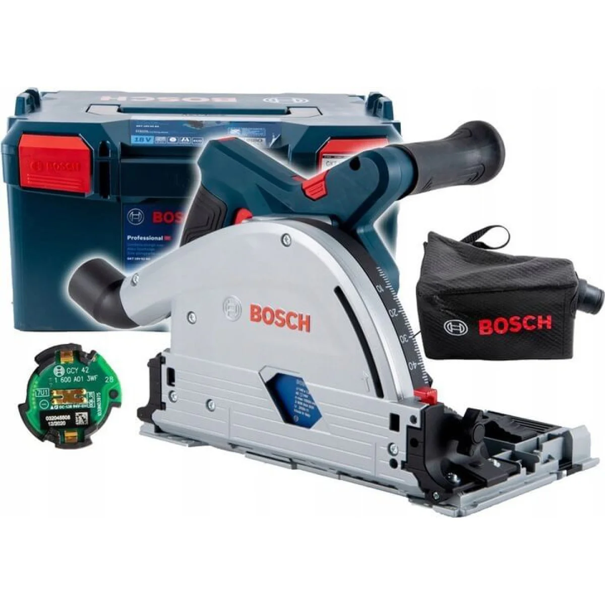 Акумулаторен ръчен циркуляр BITURBO Bosch GKT 18V-52 GC - Соло 06016B4000