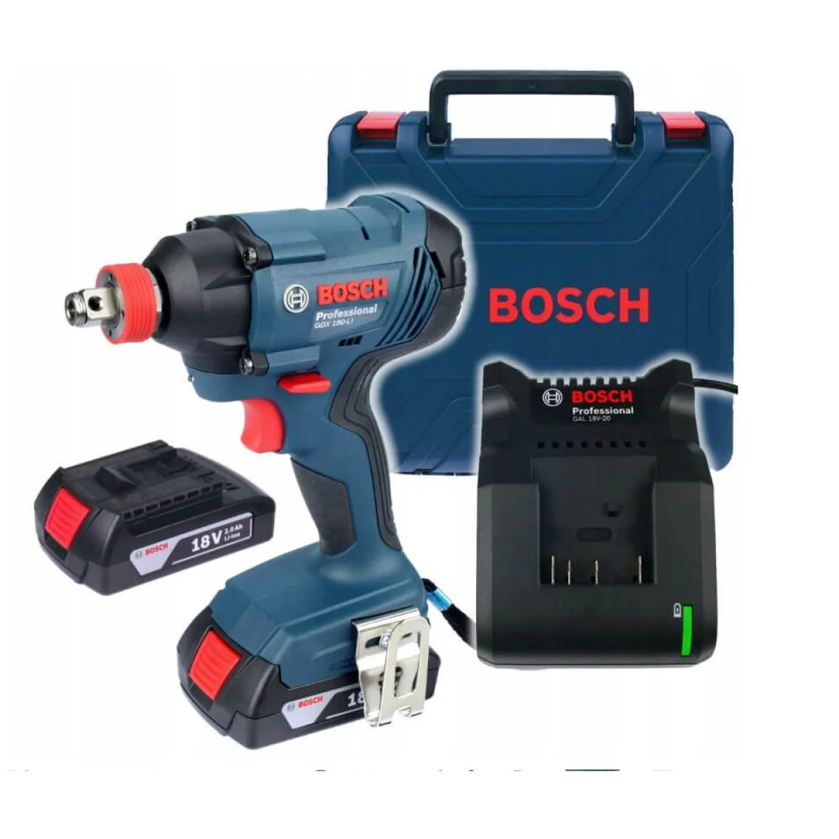 Акумулаторен ударен гайковерт Bosch GDX 180-LI 06019G5223