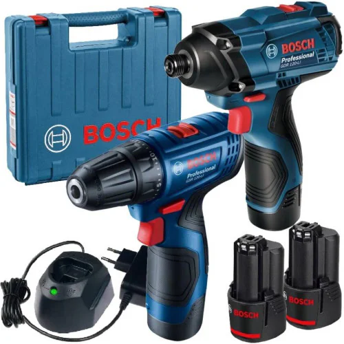 Акумулаторен комплект Bosch GDR 120-LI + GSR 120 LI Куфар
