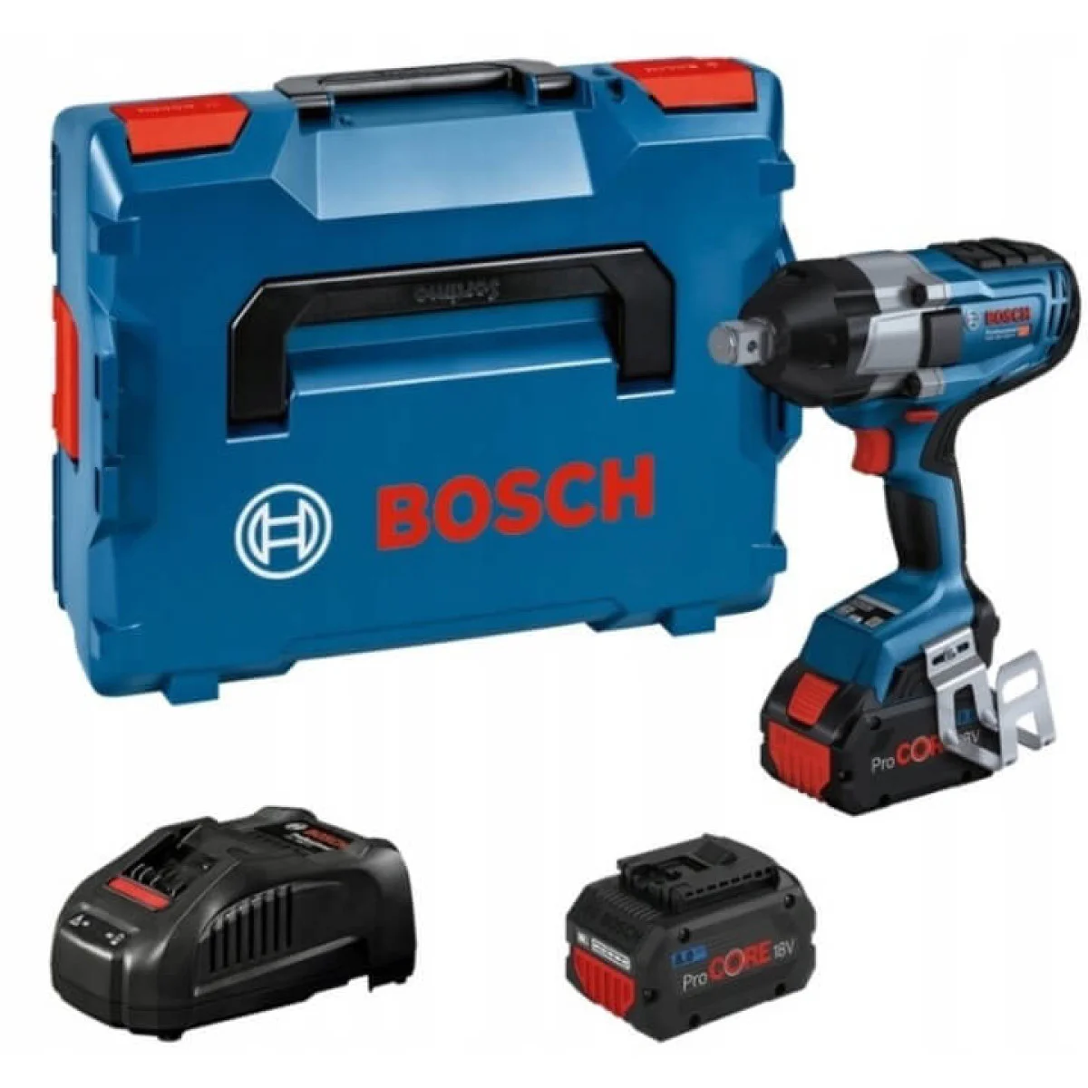 Акумулаторен гайковерт Bosch GDS 18V-1050 H, 2xPC8.0, GAL1880, L-Boxx 06019J8502