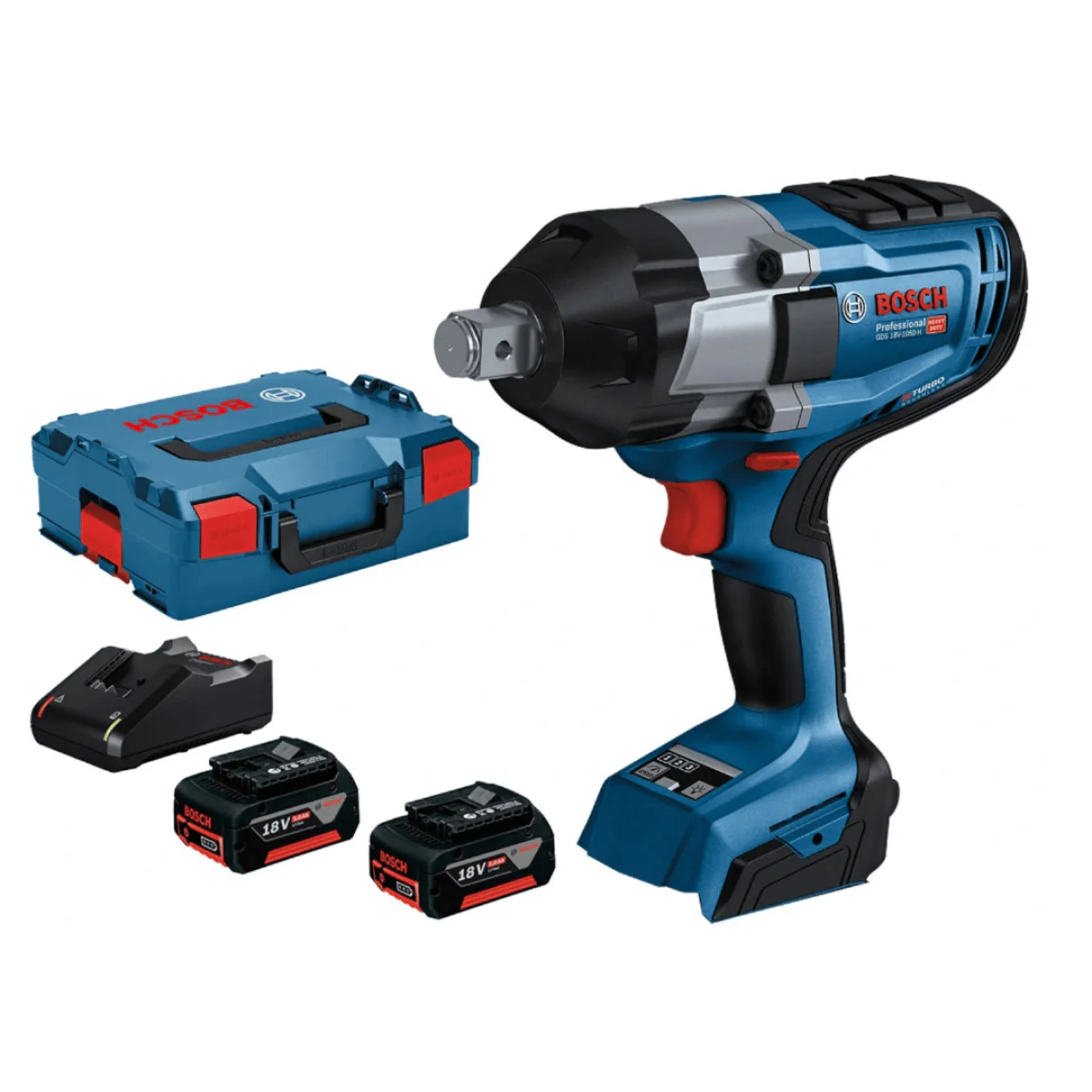 Акумулаторен ударен гайковерт GDS 18V-1050 H 2x5.0 GAL1880 L-Boxx, 3/4 ” 06019J8522
