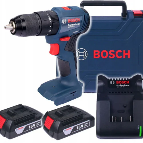 Акумулаторен ударен винтоверт Bosch GSB 185 Li 50 Nm, 2 бр батерии 18 V, 2 Ah Акумулаторен ударен винтоверт Bosch GSB 185 Li 50 Nm, 2 бр батерии 18 V, 2 Ah