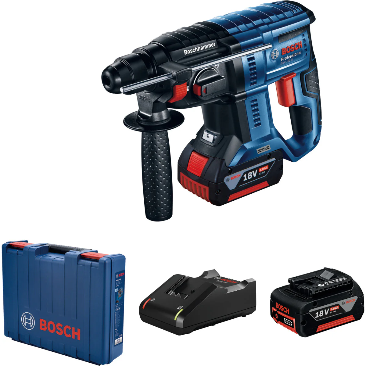 Акумулаторен перфоратор Bosch GBH 180-LI - 2бат 0611911121 Акумулаторен перфоратор Bosch GBH 180-LI - 2бат 0611911121