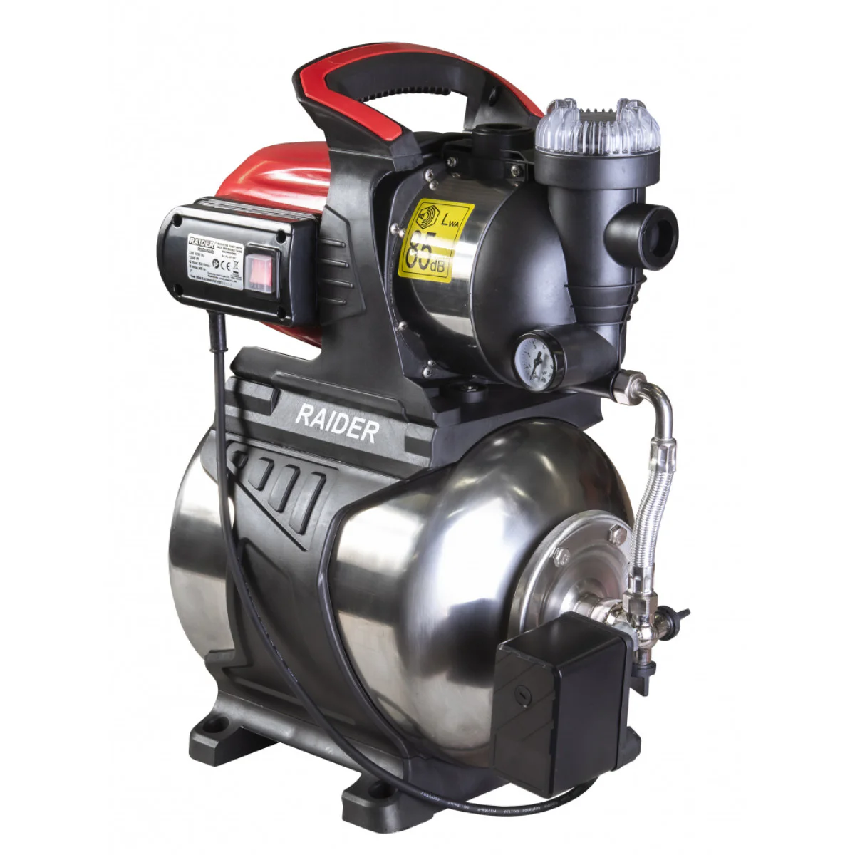 Хидрофор 1200W 1 max 64L/min 3bar 48m Inox+ - Raider RD-WP1200S 071107