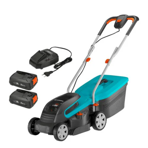 Акумулаторна косачка Gardena PowerMax 32/36V P4A с 2 батерии 36 V, 2.5 Ah, 320 мм