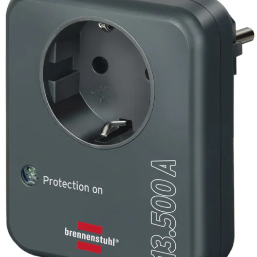 Адаптер за гнездо със защита от пренапрежение 13 500 A (адаптер като мълниезащита за електрически устройства),  brennenstuhl 