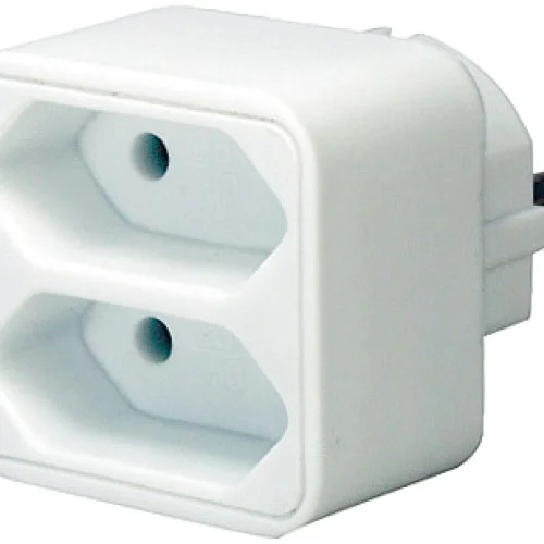 Адаптер за контакт с  двупосочен Евро контакт с повишена контактна защита,  бял  ,   brennenstuhl  