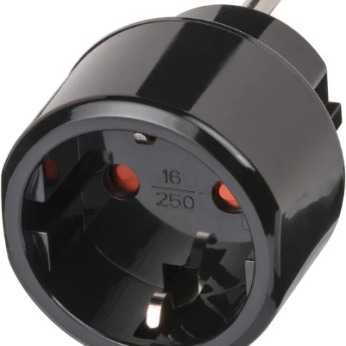 Адаптер за пътуване, черен ,   brennenstuhl  