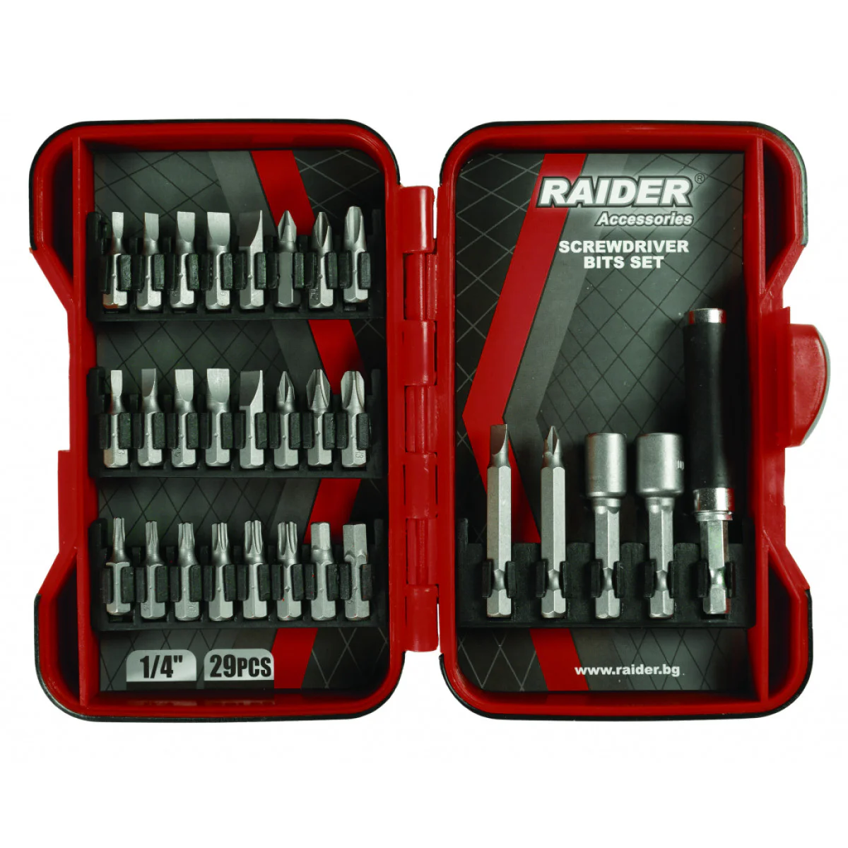Комплект накрайници RAIDER 1/4 29 броя 157792