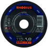  Диск карбофлексен за рязане на метал ф115х1.0х22.23 мм, XT77 , Rhodius Alpha line XT77