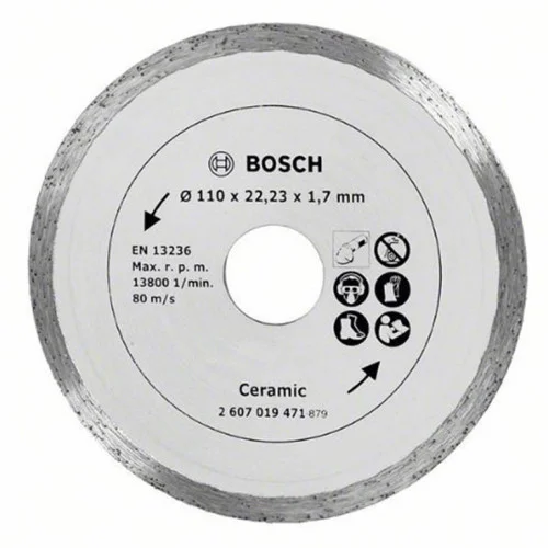 Диск диамантен за сухо рязане на керамични плочки ф 110х22.23 мм , Bosch  Ceramic   Диск диамантен за сухо рязане на керамични плочки ф 110х22.23 мм , Bosch  Ceramic