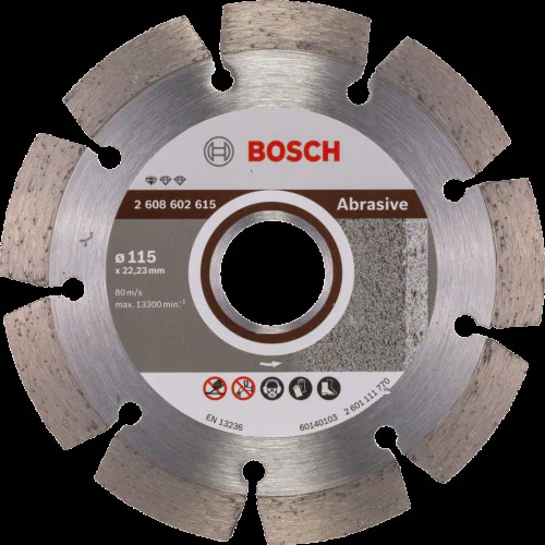 Диск диамантен за  рязане  ф115 x 22,23 x 1. 6 x 10 мм , Bosch Standard for Abrasive  Диск диамантен за  рязане  ф115 x 22,23 x 1. 6 x 10 мм , Bosch Standard for Abrasive