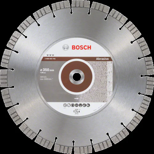 Диск диамантен за  рязане  ф300 x 20,00+25,40 x 2,8 x 15 мм , Bosch Best for Abrasive  Диск диамантен за  рязане  ф300 x 20,00+25,40 x 2,8 x 15 мм , Bosch Best for Abrasive