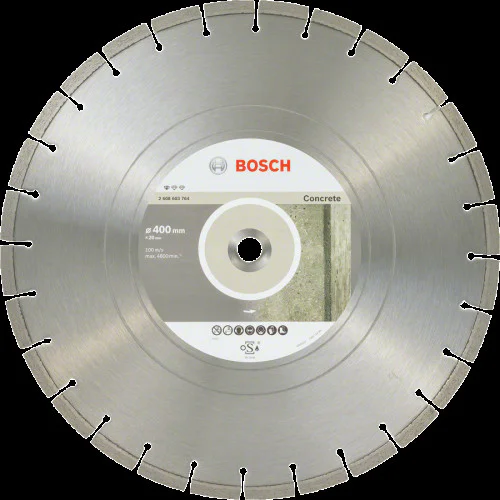  Диск диамантен за сухо рязане на тухли, бетон, керемиди ф 400 x 20,00 x 3,2 x 10,  Bosch Standard for Concrete