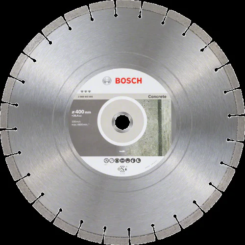  Диск диамантен за сухо рязане на стоманобетон и зидария , ф 400 x 25,40 x 3,2 x 12 ,  Bosch Best for Concrete