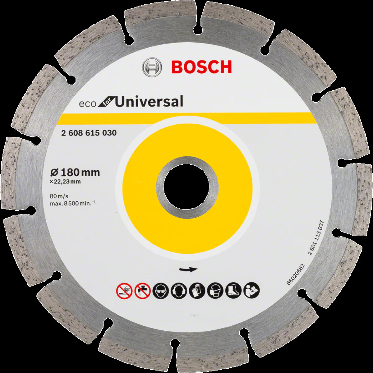 10 бр. Диск диамантен за  рязане  ф180 x22.23x2.2 x7 мм , Bosch ECO for Universal 2608615043 10 бр. Диск диамантен за  рязане  ф180 x22.23x2.2 x7 мм , Bosch ECO for Universal 2608615043