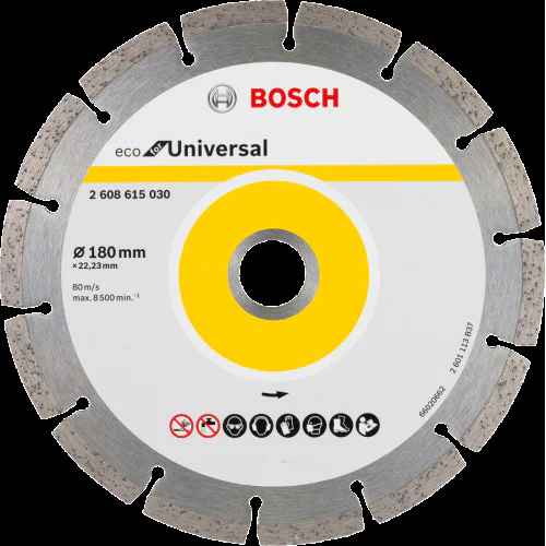 10 бр. Диск диамантен за  рязане  ф180 x22.23x2.2 x7 мм , Bosch ECO for Universal 10 бр. Диск диамантен за  рязане  ф180 x22.23x2.2 x7 мм , Bosch ECO for Universal