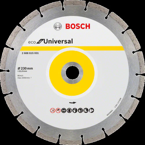 10 бр. Диск диамантен за  рязане  ф230 x 22.23 x2.6 x 7 мм , Bosch ECO for Universal 10 бр. Диск диамантен за  рязане  ф230 x 22.23 x2.6 x 7 мм , Bosch ECO for Universal